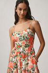Hutch Corene Strapless Floral Tulle A-Line Midi Dress