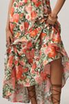 Hutch Corene Strapless Floral Tulle A-Line Midi Dress