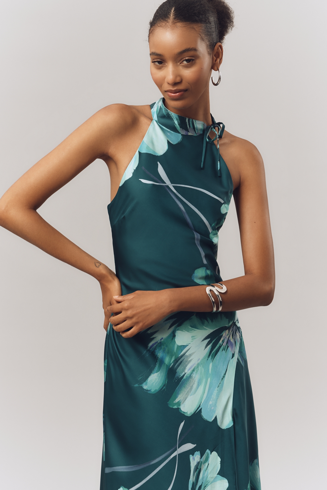 Hutch Halter Midi Slip Dress