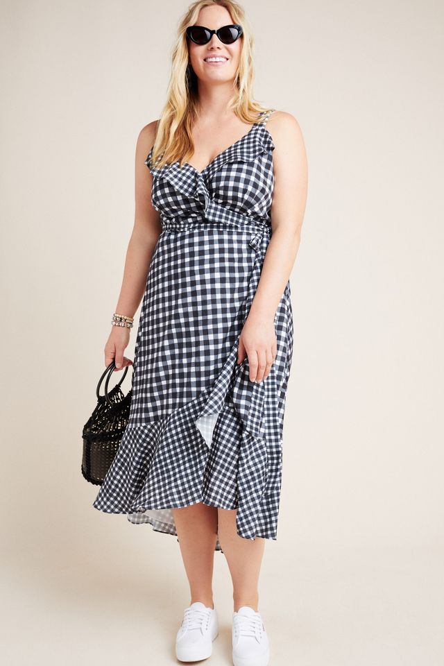 Anthropologie on sale gingham dress