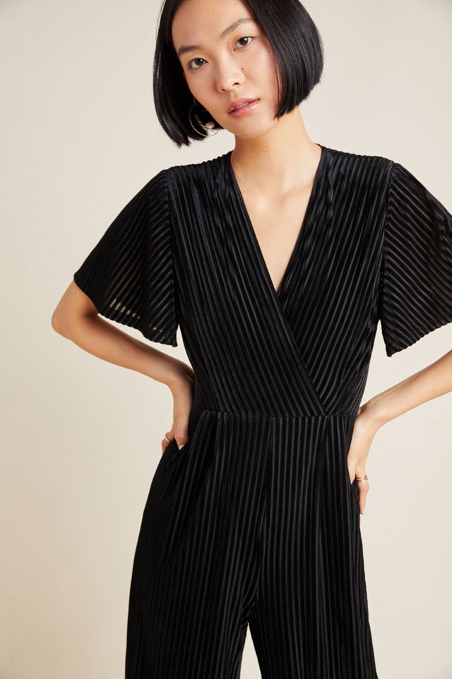 Paulina Velvet Wide-Leg Jumpsuit #1