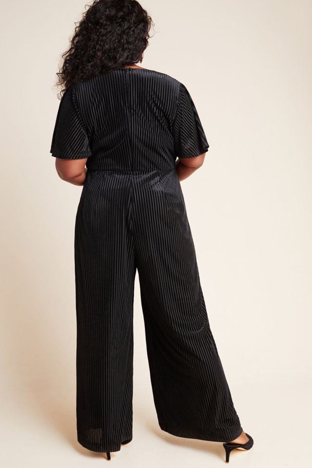 Paulina Velvet Wide-Leg Jumpsuit #4