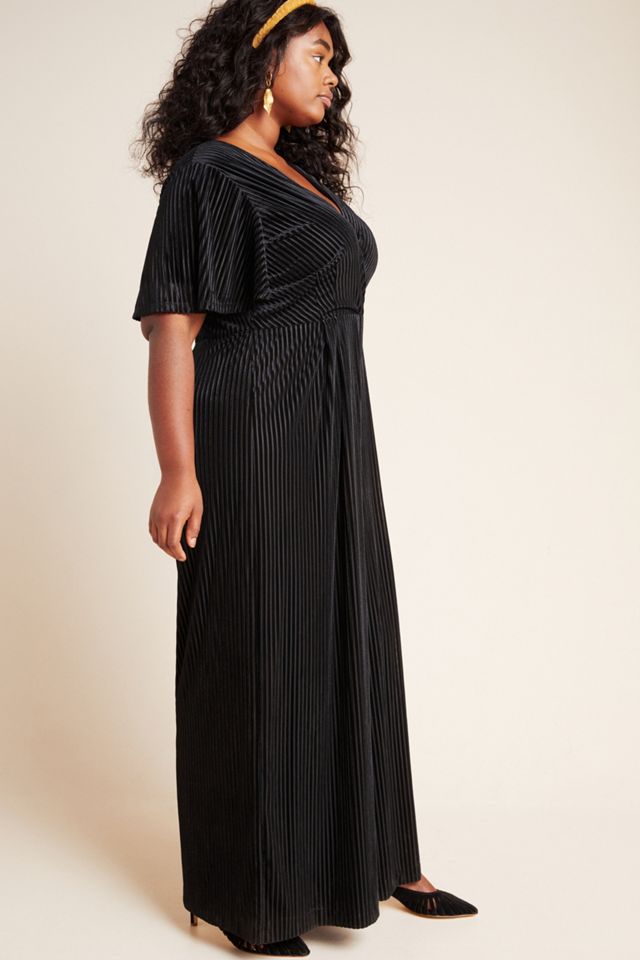 Paulina Velvet Wide-Leg Jumpsuit #6