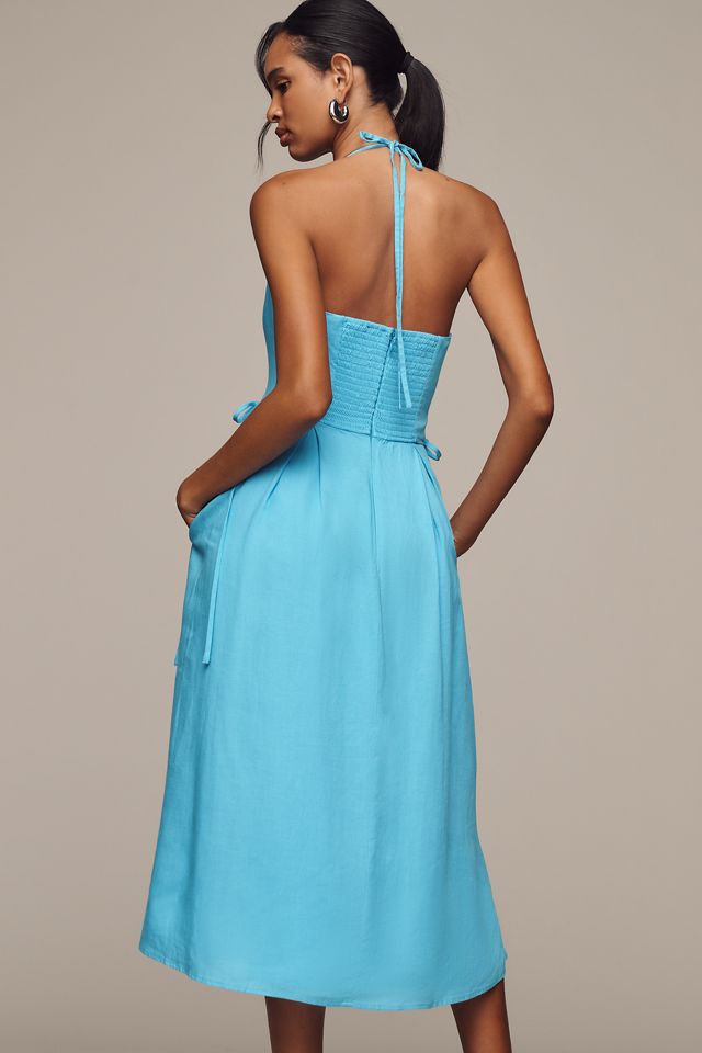 Hutch Bambi Linen Blend Sleeveless Scoop-Neck Midi Dress #2