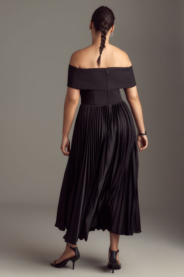 Hutch Off-The-Shoulder Twofer Midi Dress #6