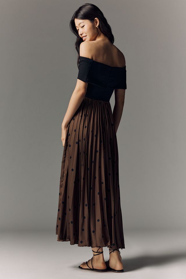 Hutch Off-The-Shoulder Twofer Midi Dress #2