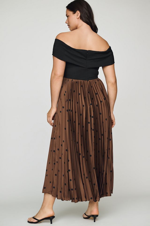 Hutch Off-The-Shoulder Twofer Midi Dress #5