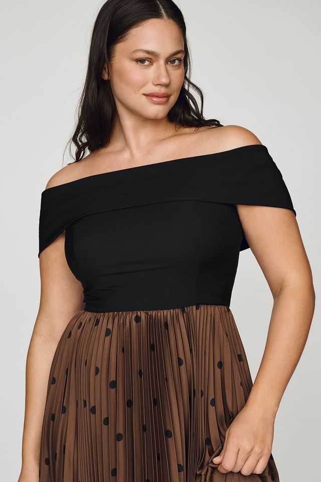 Hutch Off-The-Shoulder Twofer Midi Dress #6