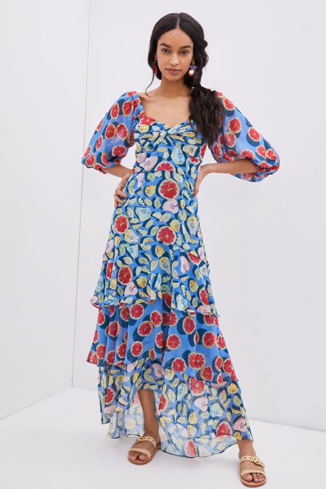 Frutas Ruffled Maxi Dress #2