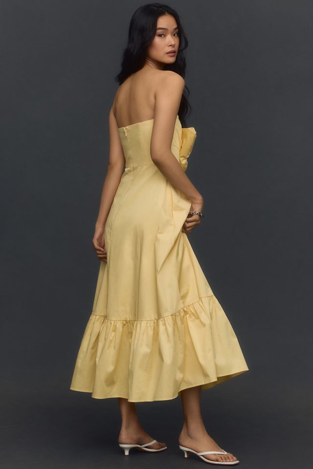 Hutch Colourblocked Bow-Tie Maxi Dress #1