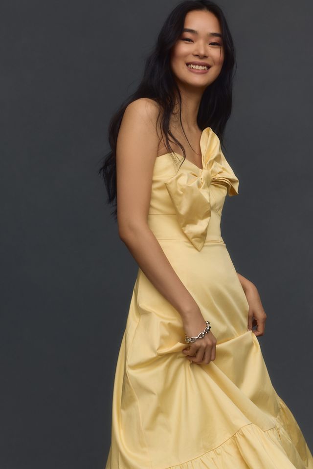 Hutch Colourblocked Bow-Tie Maxi Dress #2