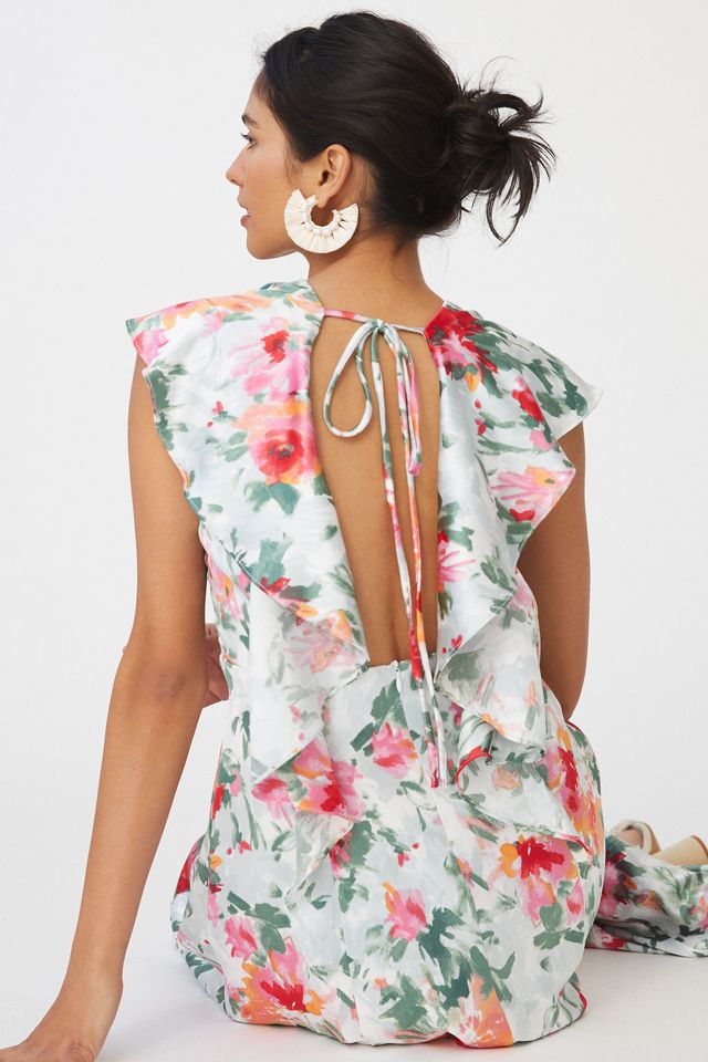 Hutch VNeck Wrap Midi Dress Anthropologie