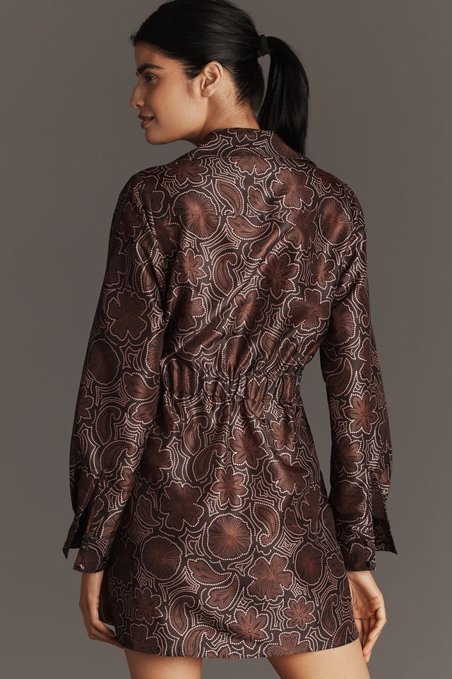 Hutch Anja Long-Sleeve Mini Shirt Dress #1