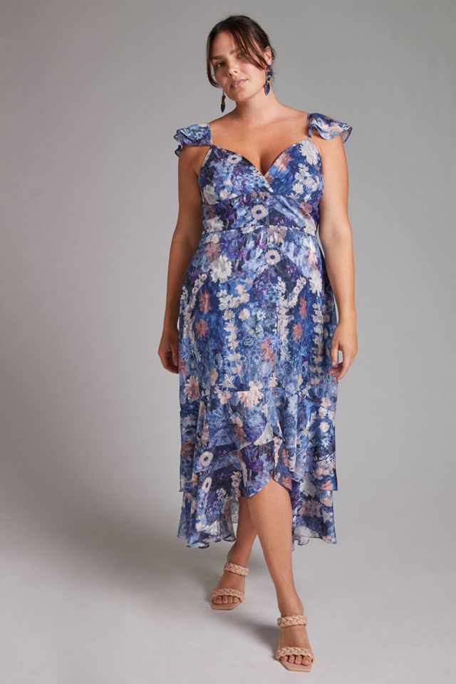 knee length dresses for ladies Anthropologie Antoinette Seafoam Green Lace Ruffle Midi Dress  Mustang  Sally Two's Closet