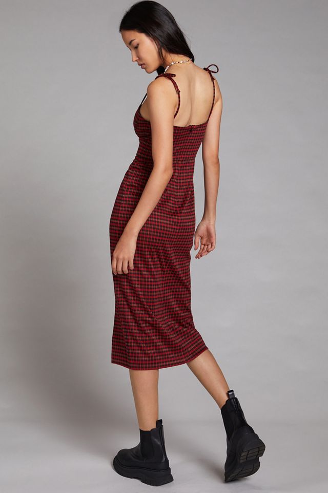 Plaid Midi Dress #2