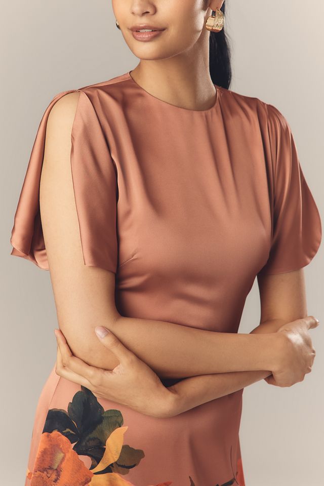 Hutch Raven Short-Sleeve Crew-Neck Midi Dress #3