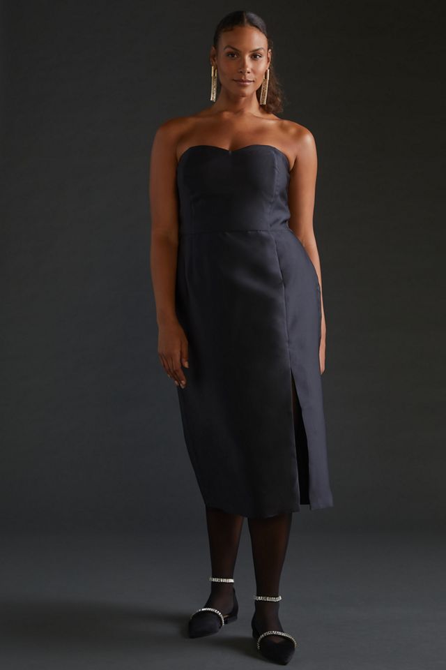 Slim Bow-Back Midi Dress #4