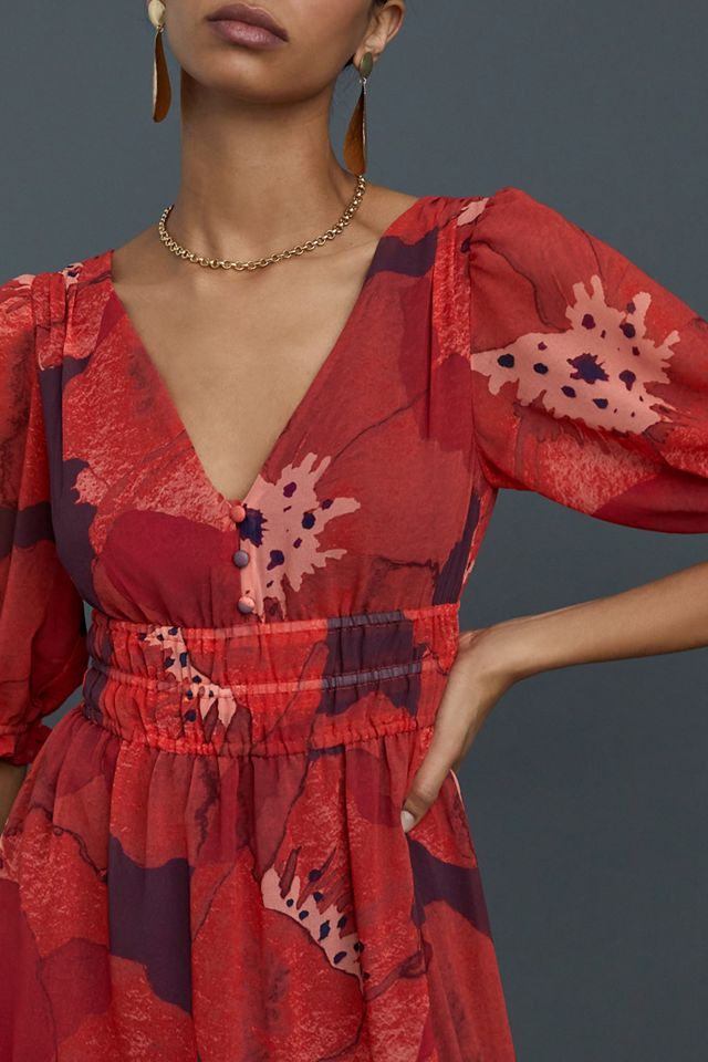 Poppy Floral Maxi Dress #1