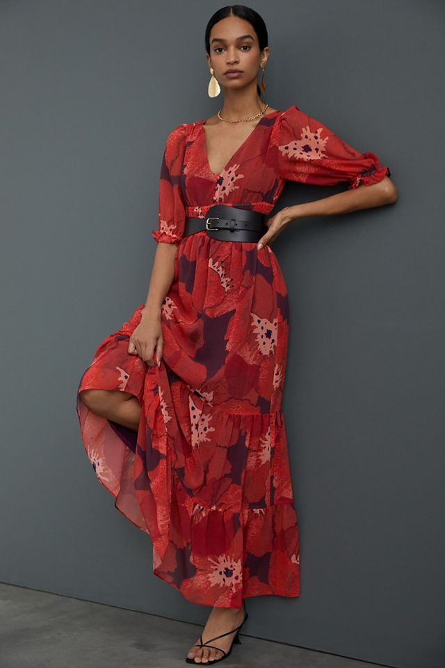 Poppy Floral Maxi Dress #3