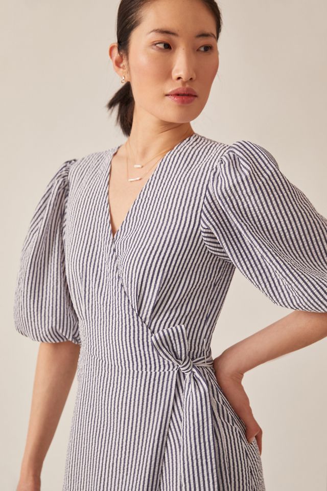 Hutch V-Neck Tiered Wrap Midi Dress #1