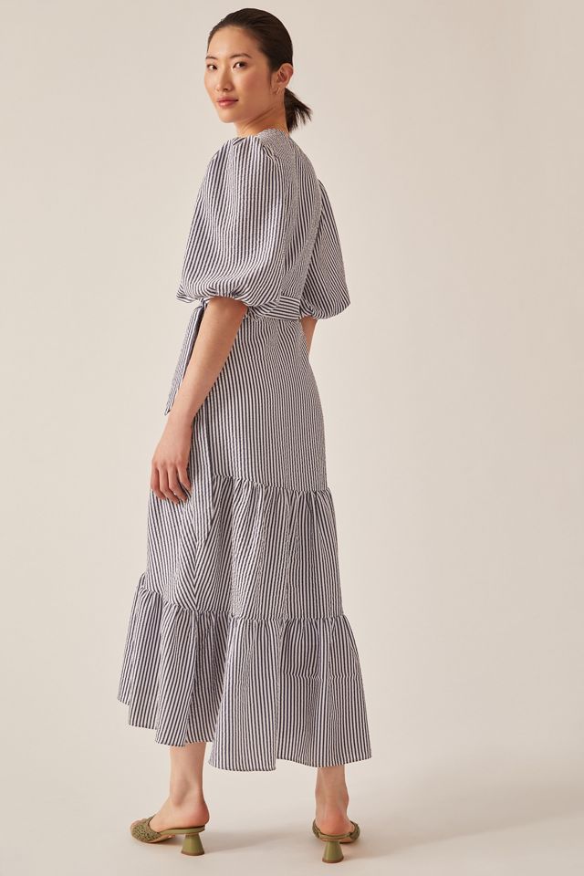 Hutch V-Neck Tiered Wrap Midi Dress #2