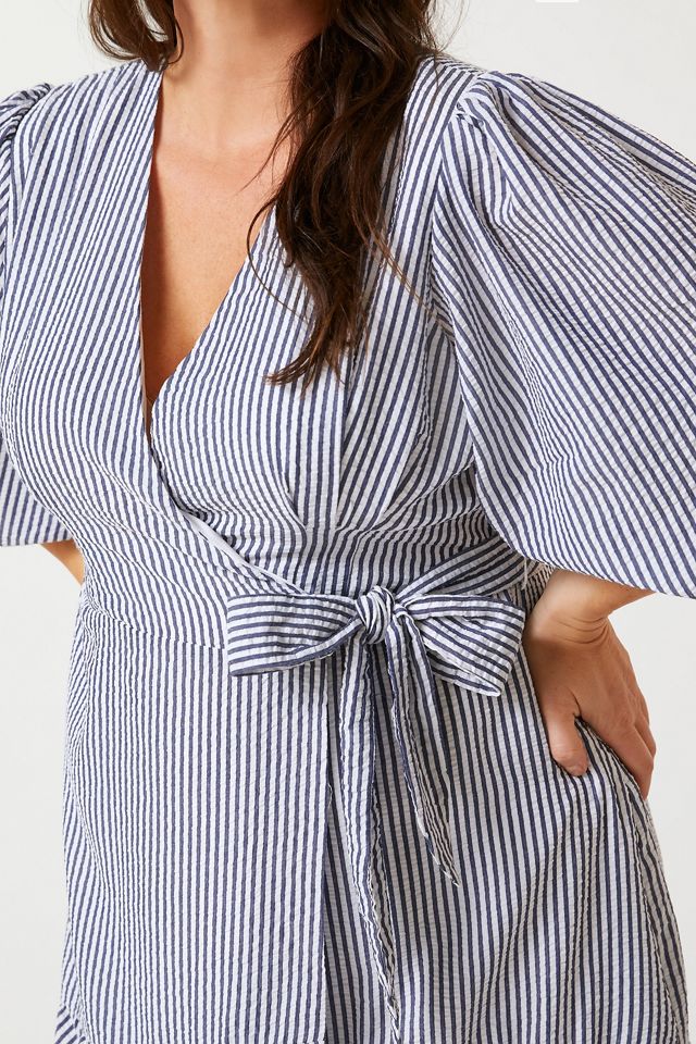 Hutch V-Neck Tiered Wrap Midi Dress #5