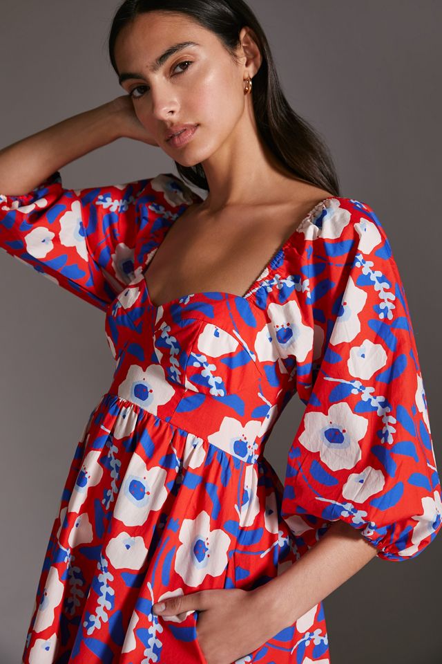 Floral-Printed Mini Dress #2