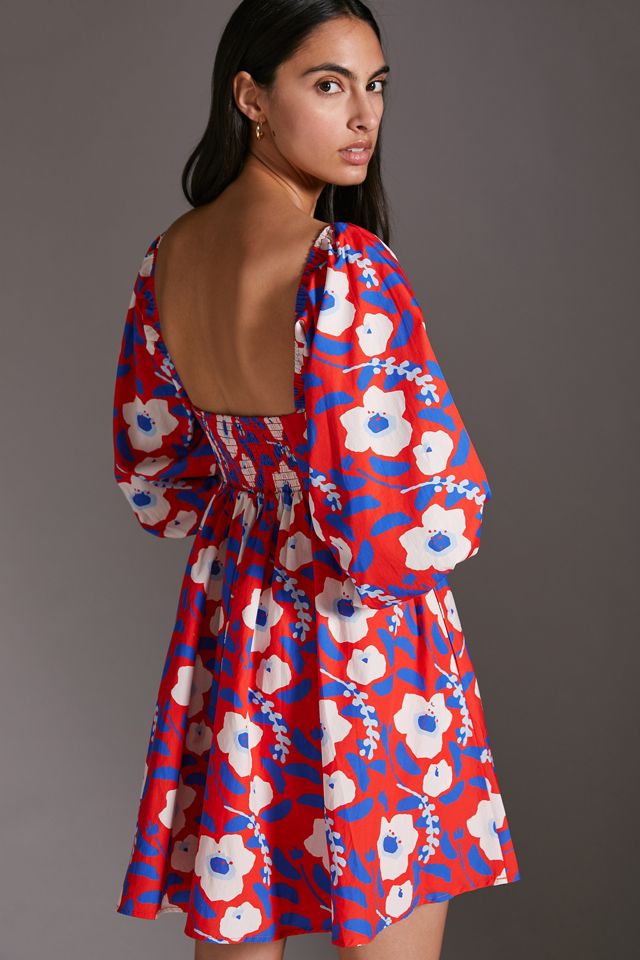 Floral-Printed Mini Dress #3