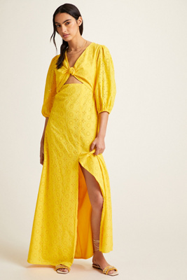 chinese dress ladies Glow Together Corset Cotton Eyelet Maxi Dress  VICI