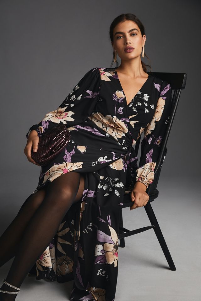 Hutch Long-Sleeve Wrap Dress #1