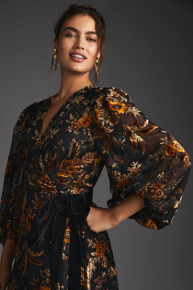Hutch Velvet Wrap Dress #2