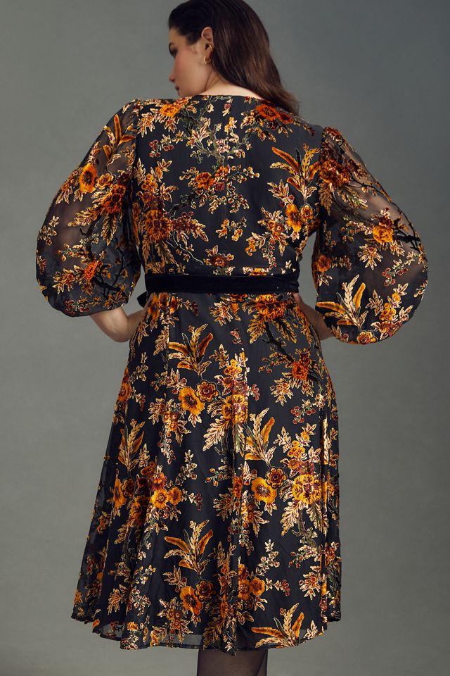 Hutch Velvet Wrap Dress #5