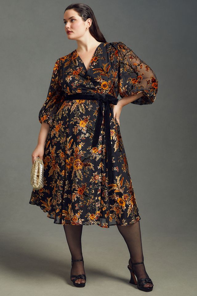Hutch Velvet Wrap Dress #4