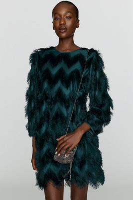 Hutch Fringed Chevron Dress by Anthropologie