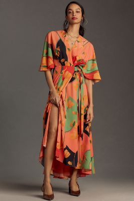 Shop Hutch Floral Wrap Maxi Dress In Multicolor
