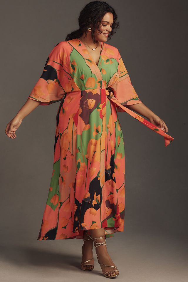 Hutch Floral Wrap Maxi Dress Anthropologie