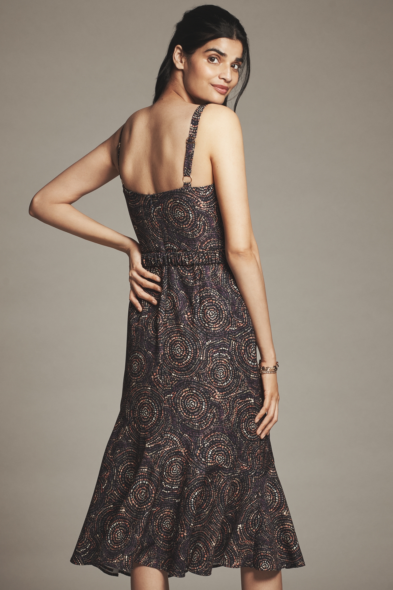 Hutch Lydia Sleeveless Sweetheart Midi Dress