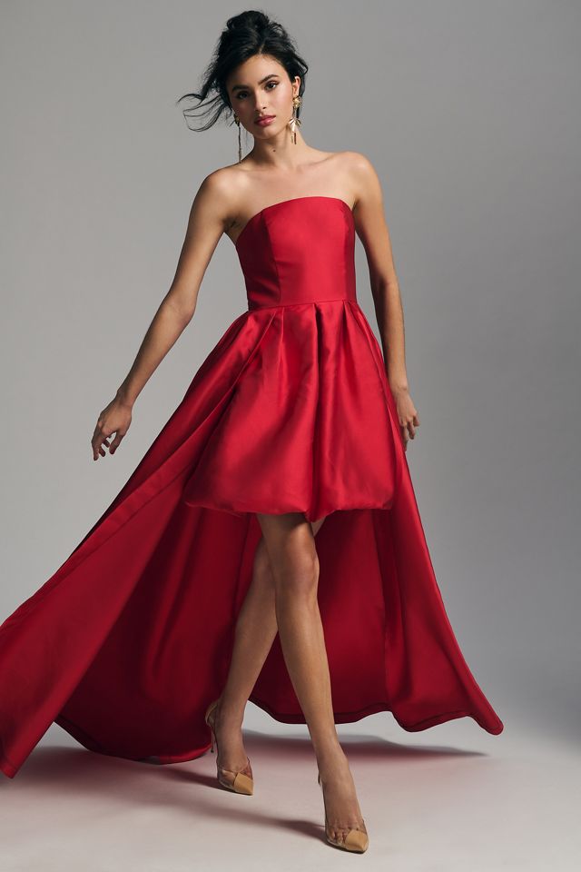 Hutch Strapless High-Low Bubble Dress #4