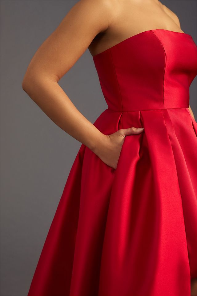 Hutch Strapless High-Low Bubble Dress #6