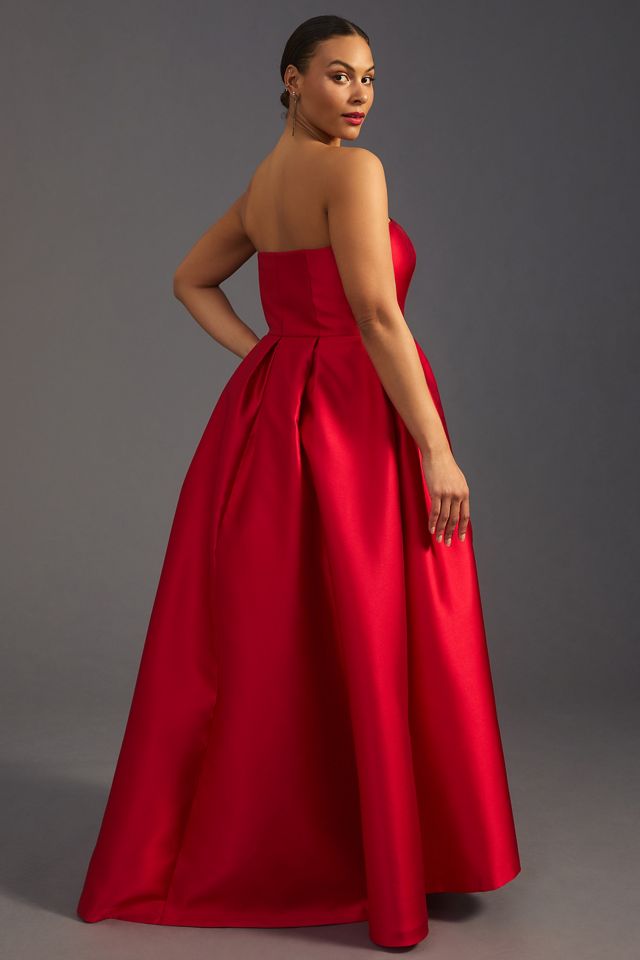 Hutch Strapless High-Low Bubble Dress #7