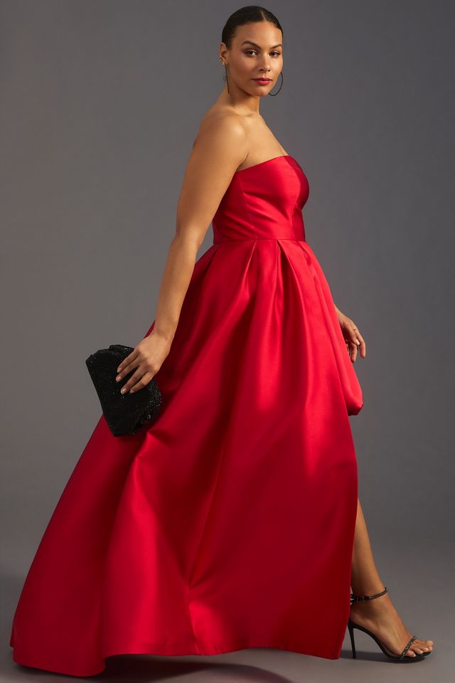 Hutch Strapless High-Low Bubble Dress #8