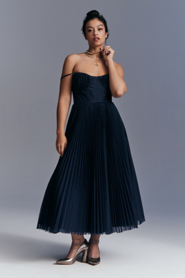 pleated tulle sweetheart dress hutch Pleated Tulle Sweetheart Dress