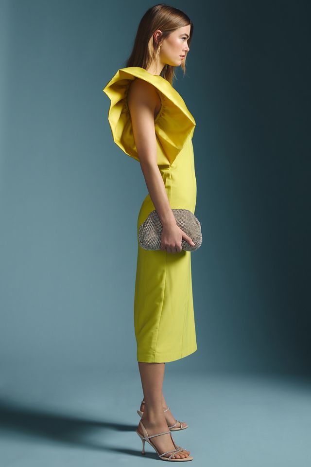 Hutch Puff-Sleeve Slim Midi Dress #2