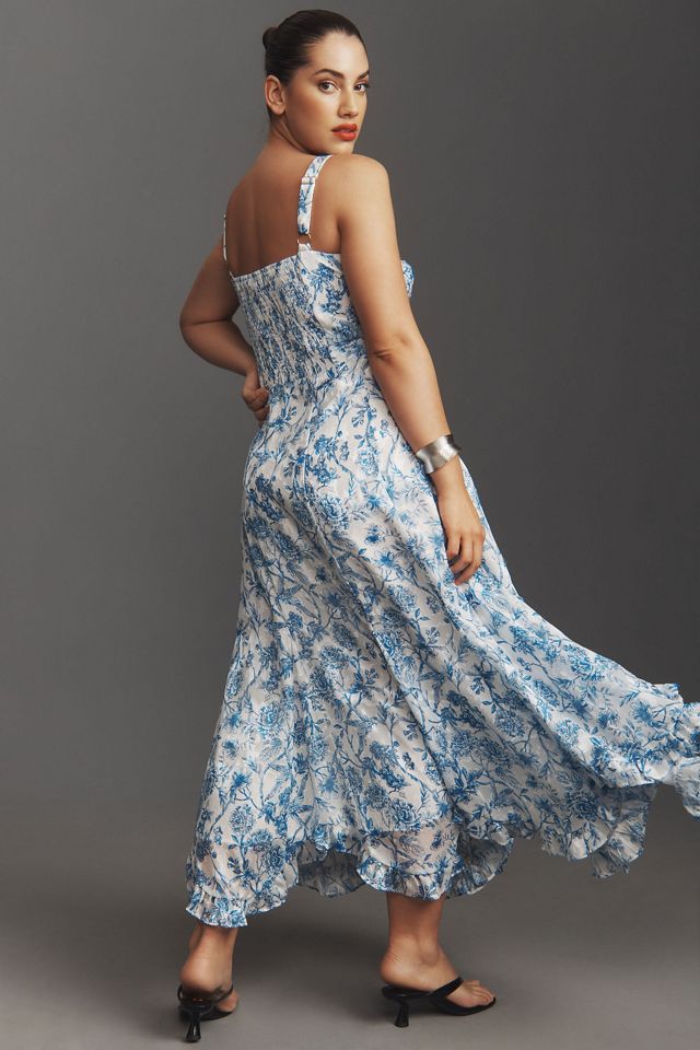 Hutch Printed Twist-Front Ruffle-Hem Dress #4