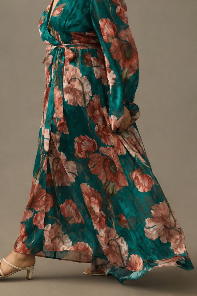 Hutch V-Neck Textured Wrap Dress #7