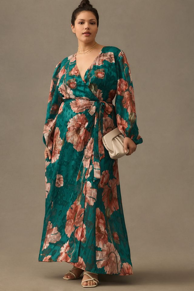 Hutch V-Neck Textured Wrap Dress #4