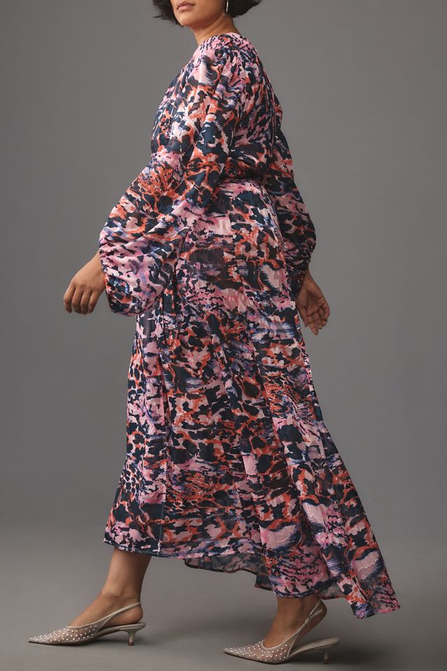 Hutch V-Neck Textured Wrap Dress #2