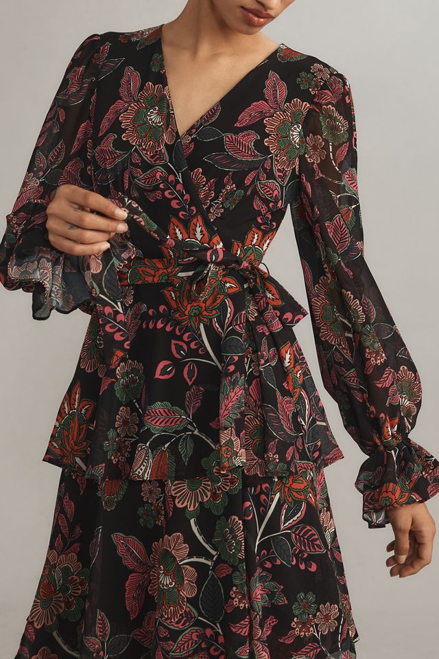 Hutch Long-Sleeve V-Neck Wrap Maxi Dress #2