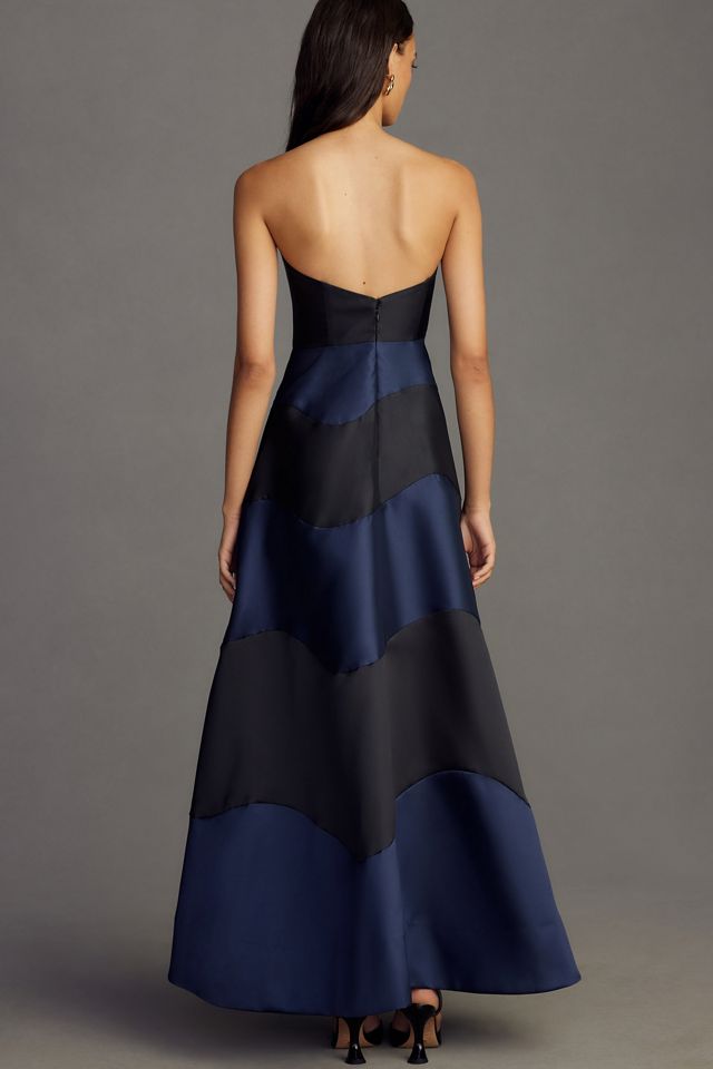 Hutch Rena Strapless Colorblock Maxi Dress #2