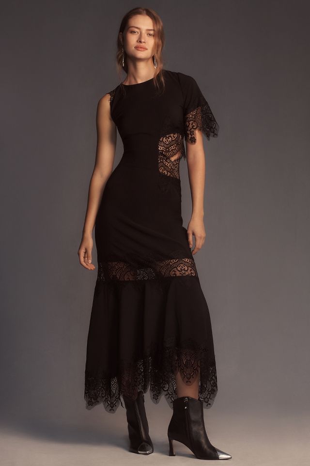 Asymmetrical store lace dress